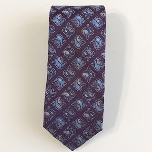 Boss Hugo Boss Gorgeous Mens  Blue Grey Pattern Tie